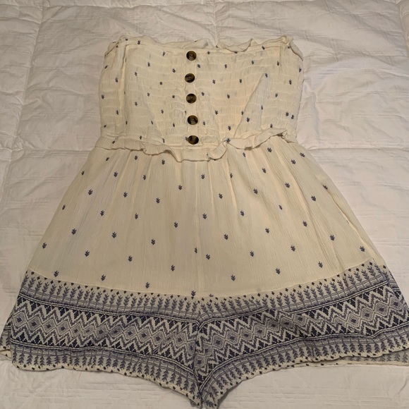 American Eagle Outfitters Other - White and Blue Romper